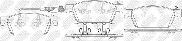 Колодки тормозные дисковые NIBK PN33001W