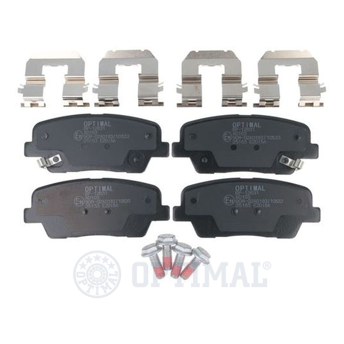 Колодки тормозные дисковые OPTIMAL 12631