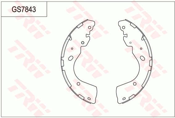 Комплект тормозных колодок TRW GS7843