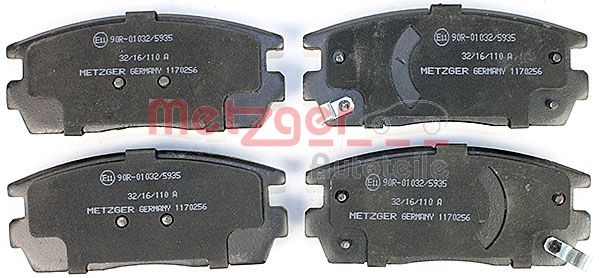 Колодки тормозные дисковые METZGER 1170256