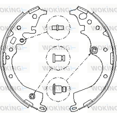 Комплект тормозных колодок WOKING Z4239.00