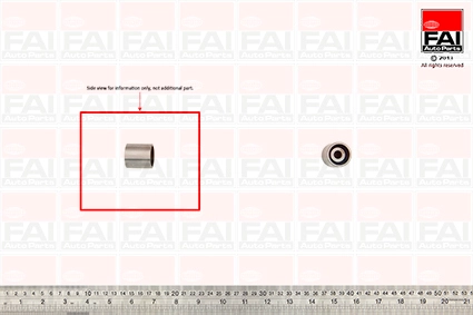 Ролик промежуточный ремня грм FAI AUTOPARTS T9344