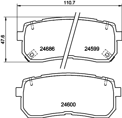 Колодки тормозные дисковые HELLA/BEHR/PAGID 8DB355013551