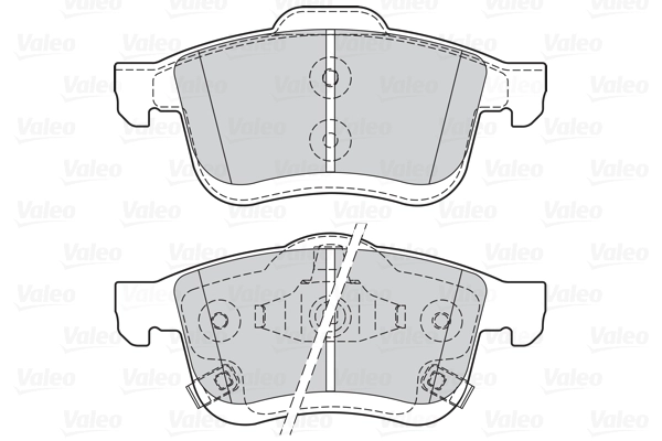 Колодки тормозные дисковые VALEO 302163