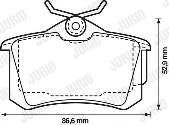 Колодки тормозные дисковые JURID 573005JC