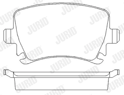 Комплект тормозных колодок дисковый тормоз JURID 573158JC