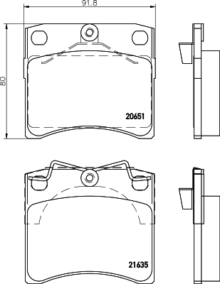 Колодки тормозные дисковые HELLA/BEHR/PAGID 8DB355018381