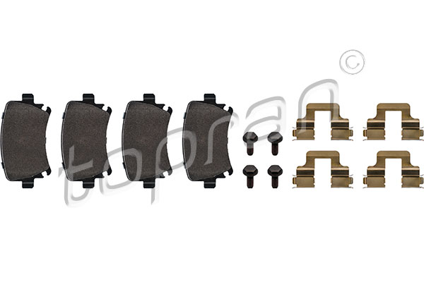 Set brake pads HANS PRIES/TOPRAN 111055