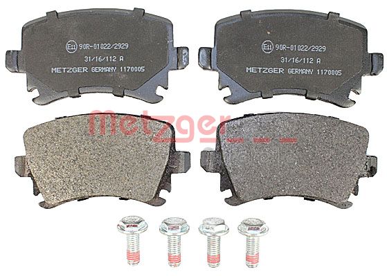 Колодки тормозные дисковые METZGER 1170005