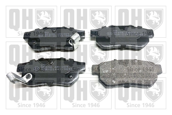 Комплект тормозных колодок дисковый тормоз QUINTON HAZELL BP836