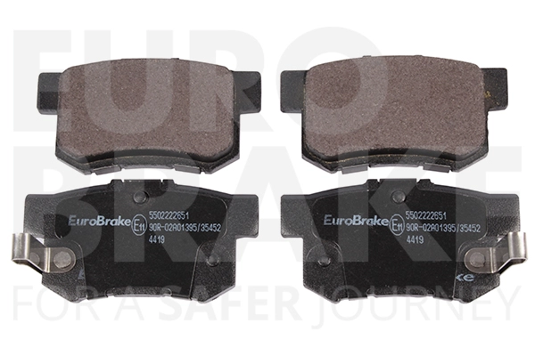 Тормозные колодки дисковые задние EUROBRAKE 5502222651