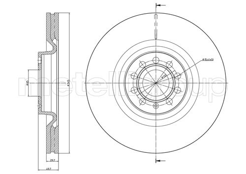 Диск тормозной TRUSTING DF1070