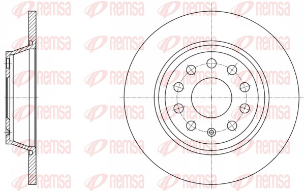 Диск тормозной REMSA 6164600