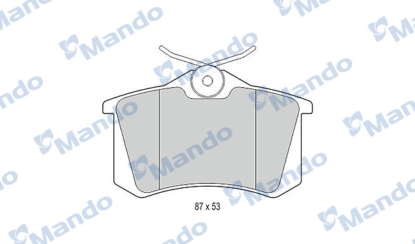 Колодки тормозные дисковые MANDO MBF015083