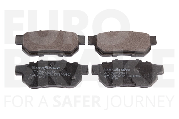 Тормозные колодки дисковые задние EUROBRAKE 5502222627