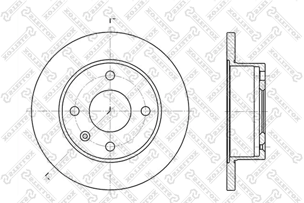 Диск тормозной передний STELLOX 6020-2512-SX