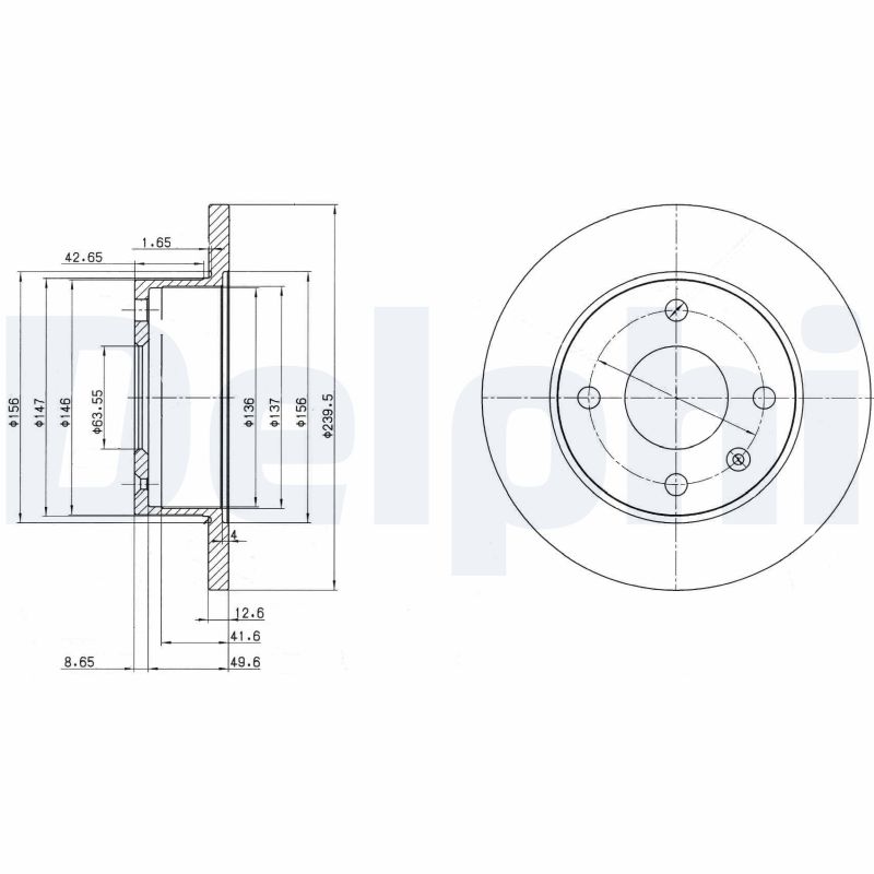 Диск тормозной DELPHI BG2375