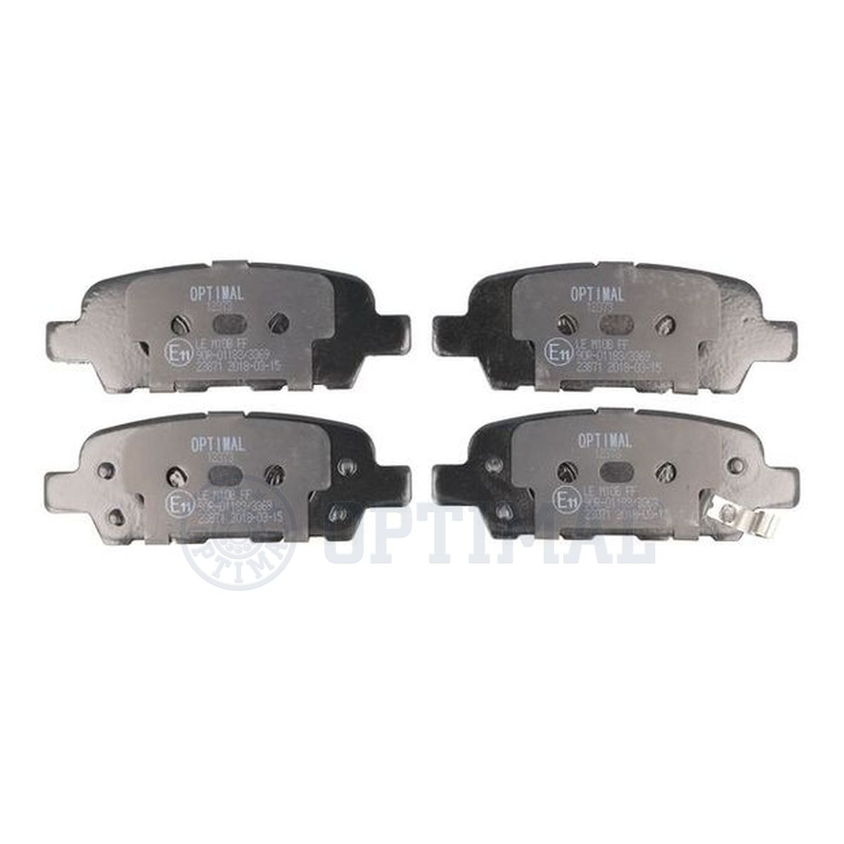 Колодки тормозные дисковые OPTIMAL 12373