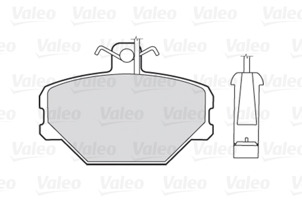 Колодки торм пер VALEO 301095