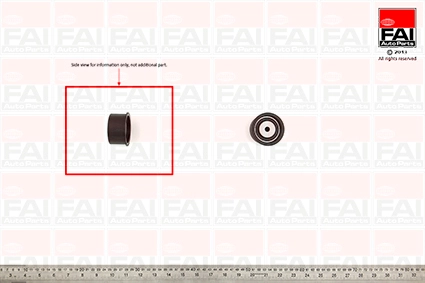 Ролик промежуточный ремня грм FAI AUTOPARTS T9259