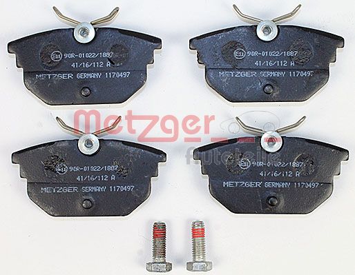 Колодки тормозные дисковые METZGER 1170497