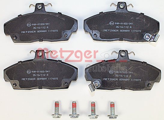 Колодки тормозные дисковые METZGER 1170372