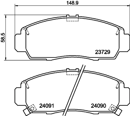 Колодки тормозные дисковые HELLA/BEHR/PAGID 8DB355009771