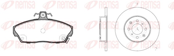 Колодки тормозные дисковые REMSA 8337.00