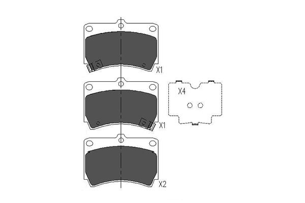 Колодки тормозные дисковые KAVO PARTS KBP-4501