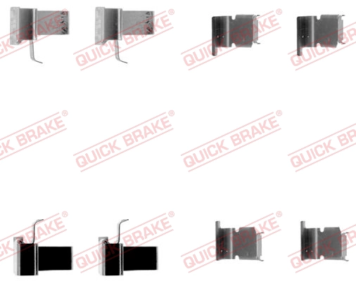 Комплектующие колодок дискового тормоза QUICK BRAKE 109-1262