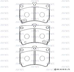 Колодки тормозные ADVICS SN252P