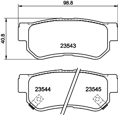 Колодки тормозные дисковые HELLA/BEHR/PAGID 8DB355009-971