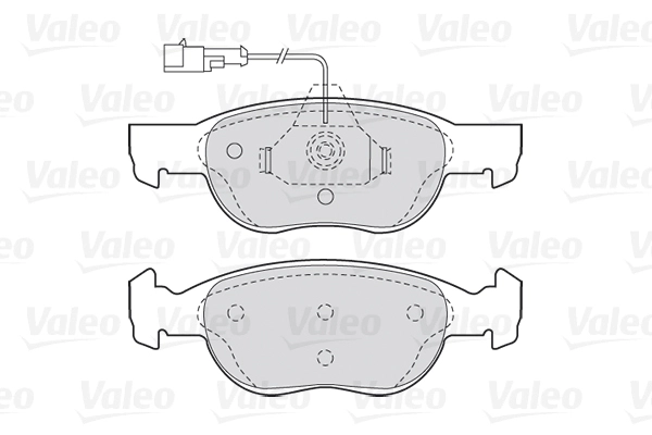 Колодки торм пер VALEO 301040