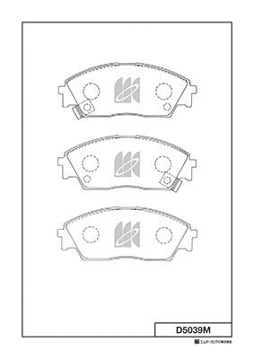 Колодки тормозные дисковые MK KASHIYAMA D5039M