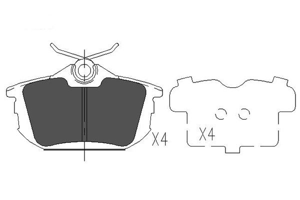 Колодки тормозные дисковые KAVO PARTS KBP-5513