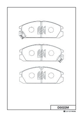 Колодки тормозные дисковые MK KASHIYAMA D5022M