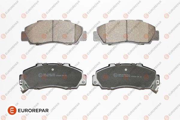 Колодки тормозные дисковые EUROREPAR 1623058380