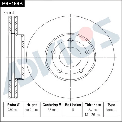  ADVICS B6F169B