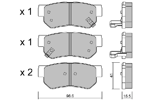 Колодки тормозные AISIN BPHY2001