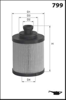 Фильтр масляный MECAFILTER ELH4501
