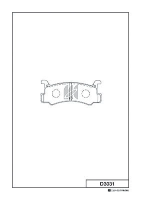 Колодки тормозные дисковые MK KASHIYAMA D3031