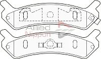 Колодки тормозные ALLIED NIPPON ADB3807