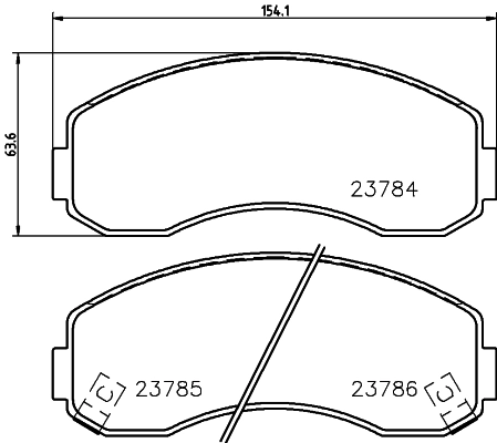 Колодки тормозные дисковые HELLA/BEHR/PAGID 8DB355010131