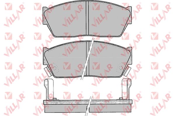 Колодки тормозные дисковые VILLAR 626.0076