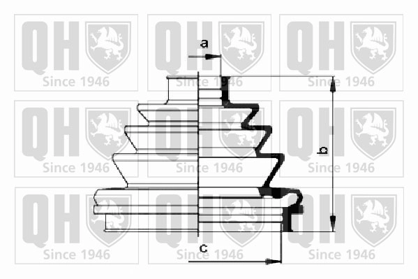 Пыльник шруса QUINTON HAZELL QJB215