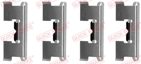 Комплект монтажный тормозных колодок QUICK BRAKE 109-1017