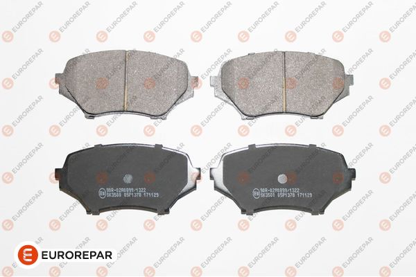 Колодки тормозные дисковые EUROREPAR 1617286680
