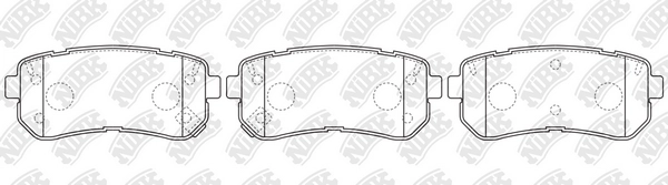 Колодки торм.performance kia ceed/rio/sportage/hyundai accent/i20/i30/ix35 зад. NIBK PN0436S