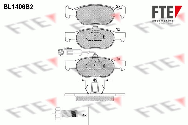 Запчасть FTE BL1406B2
