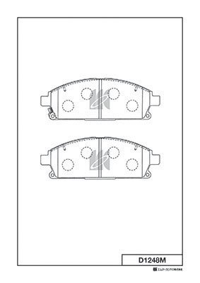 Колодки тормозные дисковые MK KASHIYAMA D1248M